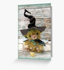 Merlin Mouse, Halloween Bear - Handmade bears from Teddy Bear Orphans Greeting Card