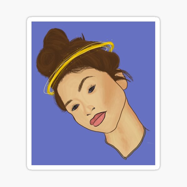 "Zendaya clip art drawing" Sticker for Sale by bolackr Redbubble