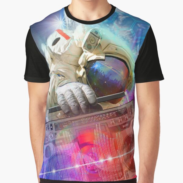 astronaut boombox shirt