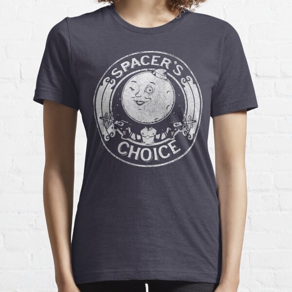 Spacer&amp;amp;#39;s Choice Distressed White Logo | The Outer Worlds Logo Essential T-Shirt
