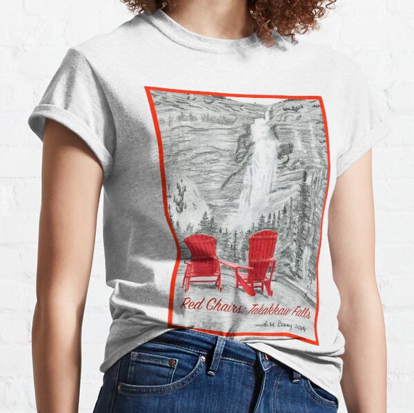 Red Chairs: Takakkaw Falls Classic T-Shirt