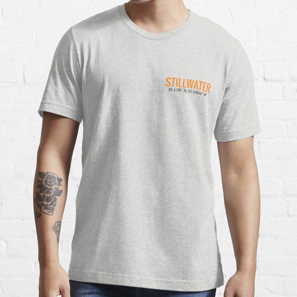 Stilly - Stillwater, Oklahoma with Coordinates Essential T-Shirt for Sale  by Thestickerdawg