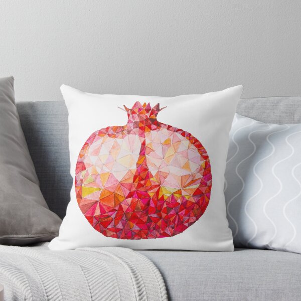 Item preview, Low Poly Watercolor Pomegranate designed and sold by LidiaP.