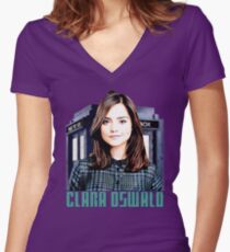Clara Oswald Women's Fitted V-Neck T-Shirt