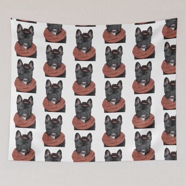 Item preview, Drawing dog breed French Bulldog portrait oil painting.  designed and sold by bonidog.