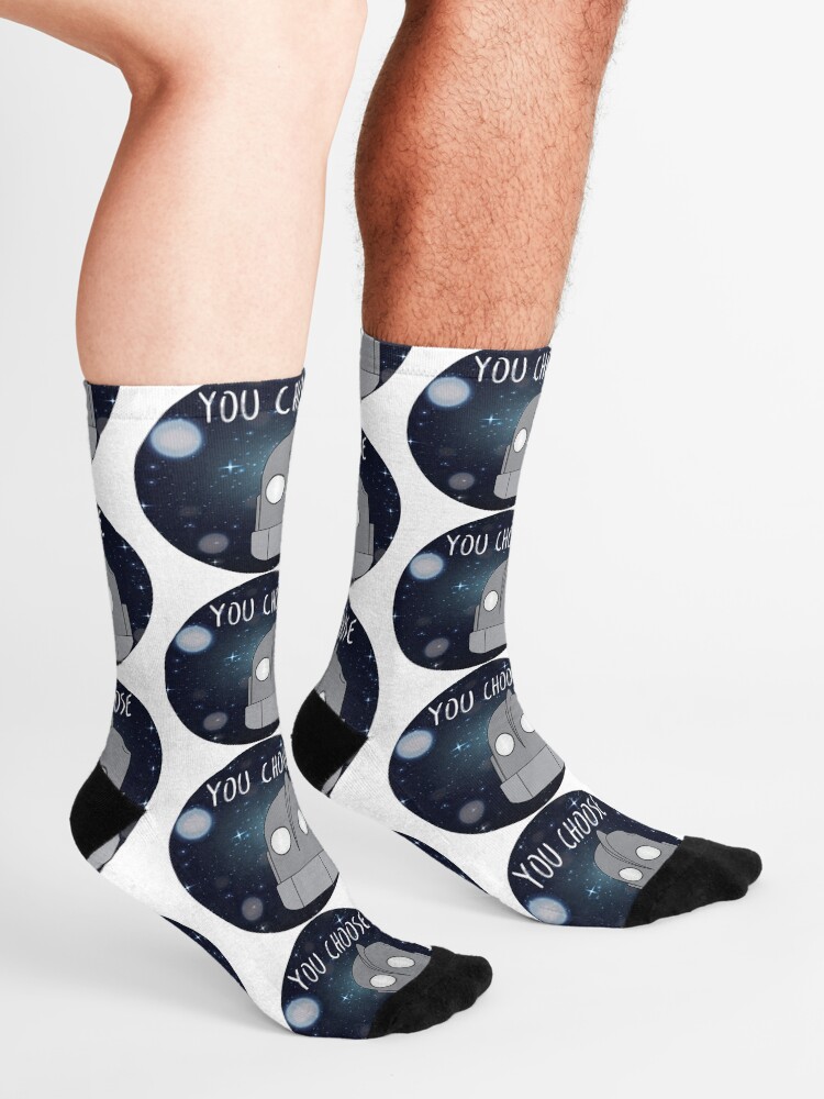 "You Choose Iron Giant" Socks by imlying Redbubble