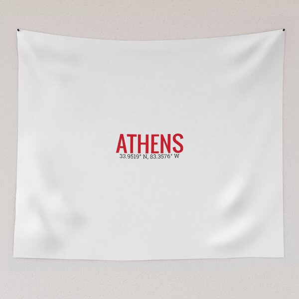 Item preview, Athens, Georgia with Coordinates  designed and sold by Thestickerdawg.