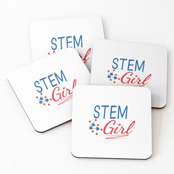Item preview, 'STEM Girl' (White) designed and sold by The Button Gal.