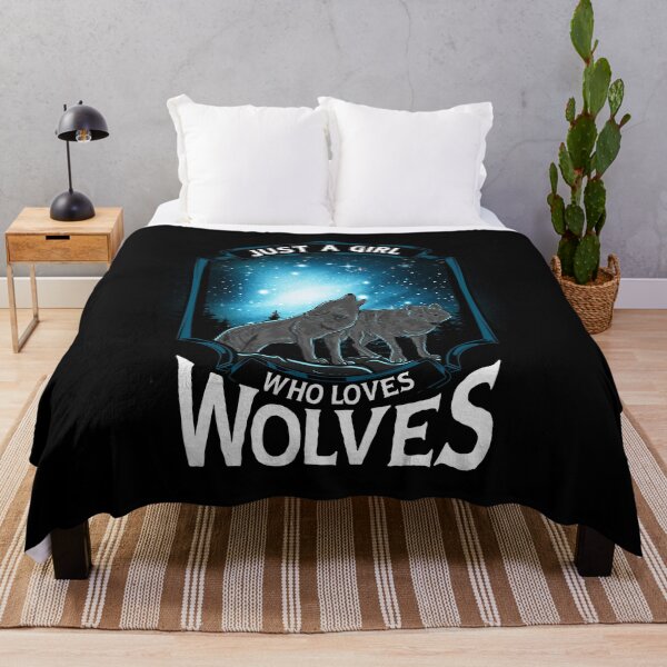 Item preview, Cute Just A Girl Who Loves Wolves Lone Wolf designed and sold by perfectpresents.