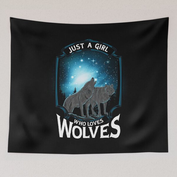 Item preview, Cute Just A Girl Who Loves Wolves Lone Wolf designed and sold by perfectpresents.
