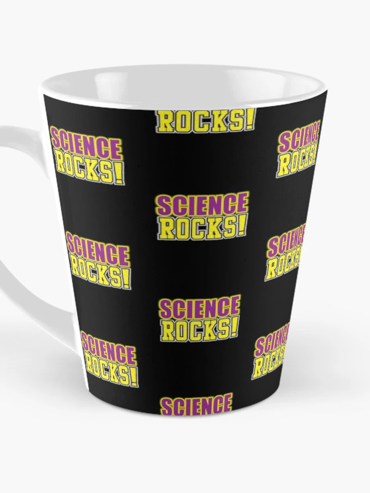 Thumbnail 3 of 4, Coffee Mug, 'Science Rocks!' (Black) designed and sold by The Button Gal.