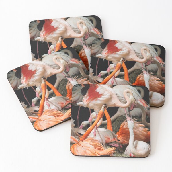 Item preview, Flamingos Squabling designed and sold by Peter Caddy.