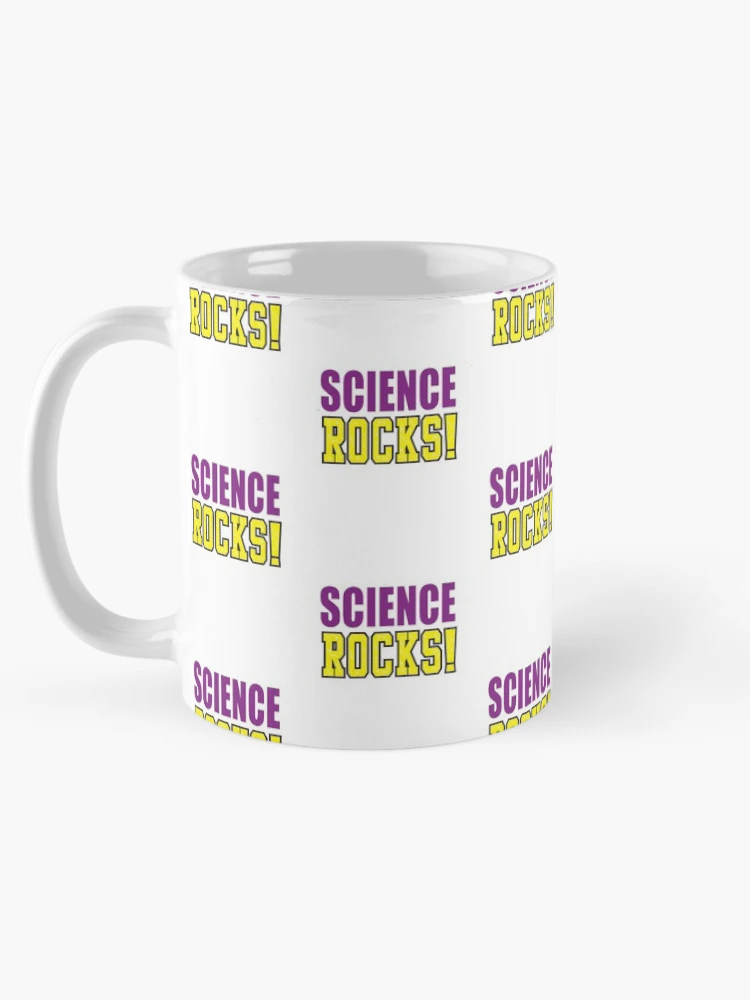 Thumbnail 5 of 6, Coffee Mug, 'Science Rocks!' (White) designed and sold by The Button Gal.