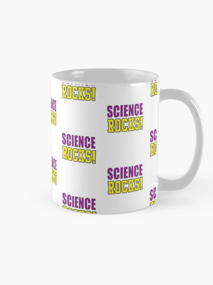 Thumbnail 3 of 6, Coffee Mug, 'Science Rocks!' (White) designed and sold by The Button Gal.