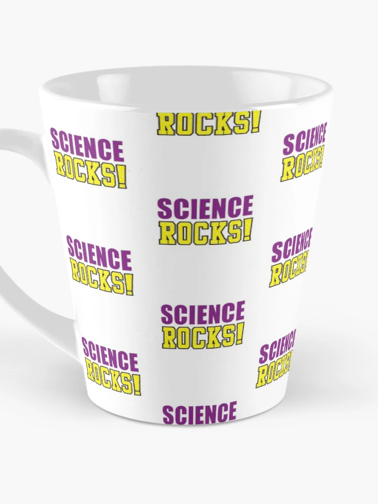 Thumbnail 3 of 4, Coffee Mug, 'Science Rocks!' (White) designed and sold by The Button Gal.
