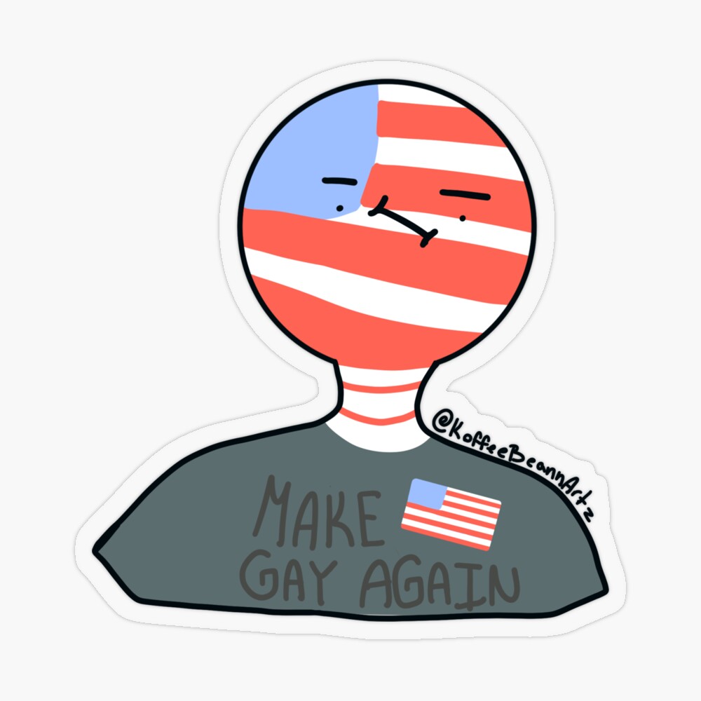 Make America Gay Again [COUNTRYHUMANS] Sticker for Sale by KoffeeBeannArtz  | Redbubble