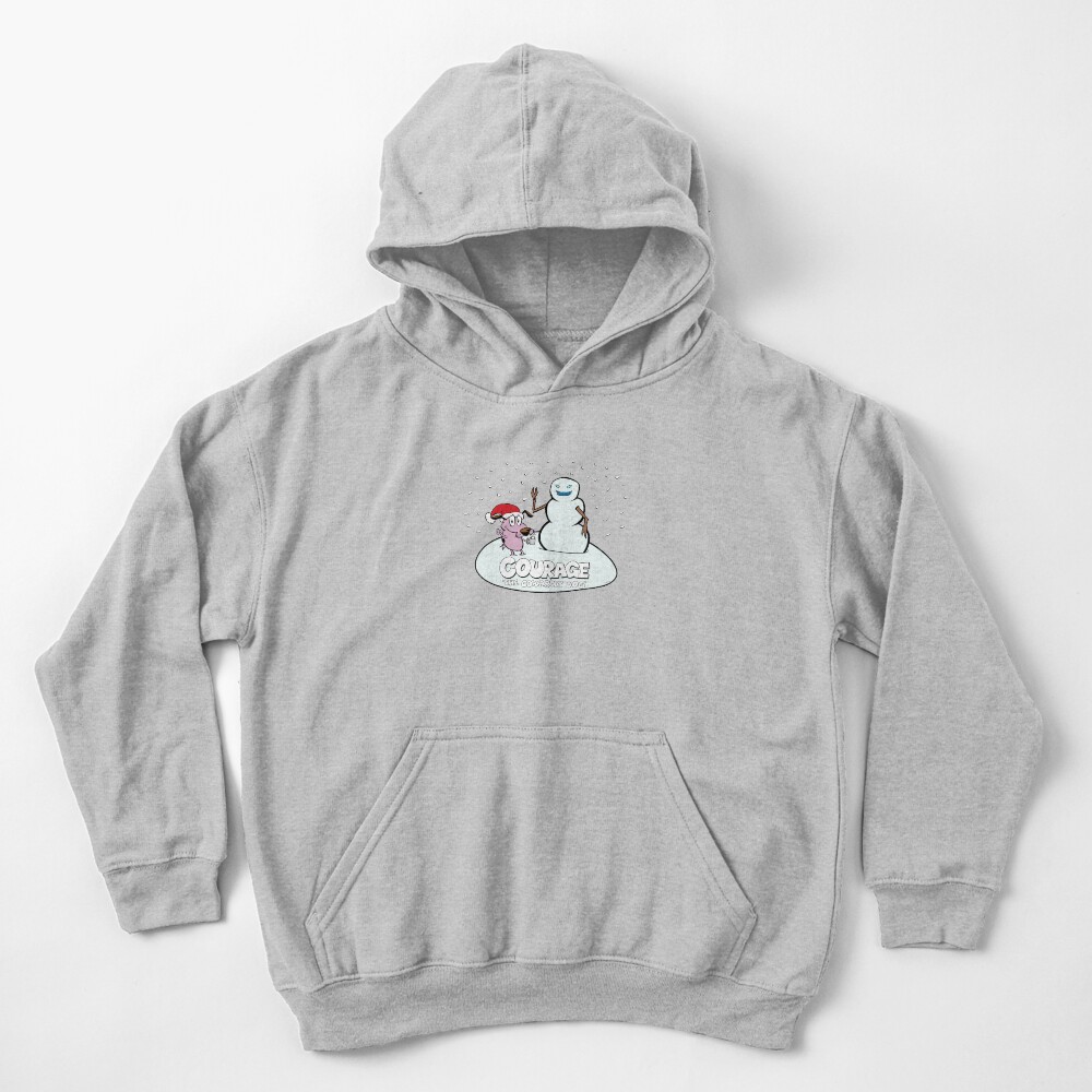 Courage the Cowardly Dog - B/W Logo Kids Pullover Hoodie