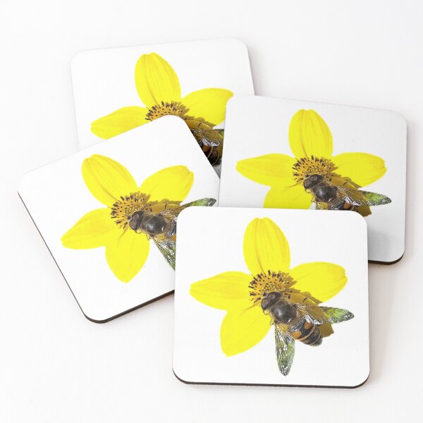 Item preview, Bee on a yellow flower designed and sold by feiermar.