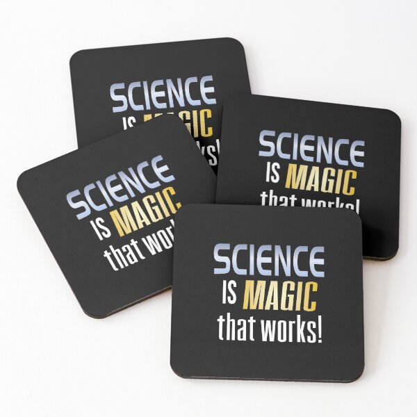 Item preview, 'Science Is Magic That Works!' (Black) designed and sold by The Button Gal.