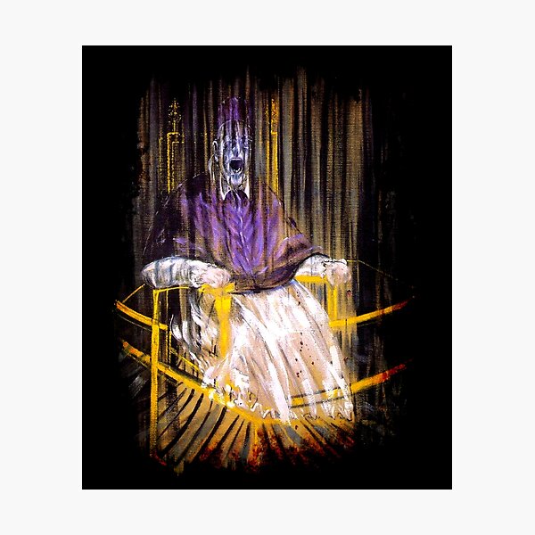 Item preview, Francis Bacon Screaming Pope painting art lover gift t shirt designed and sold by Johannesart.