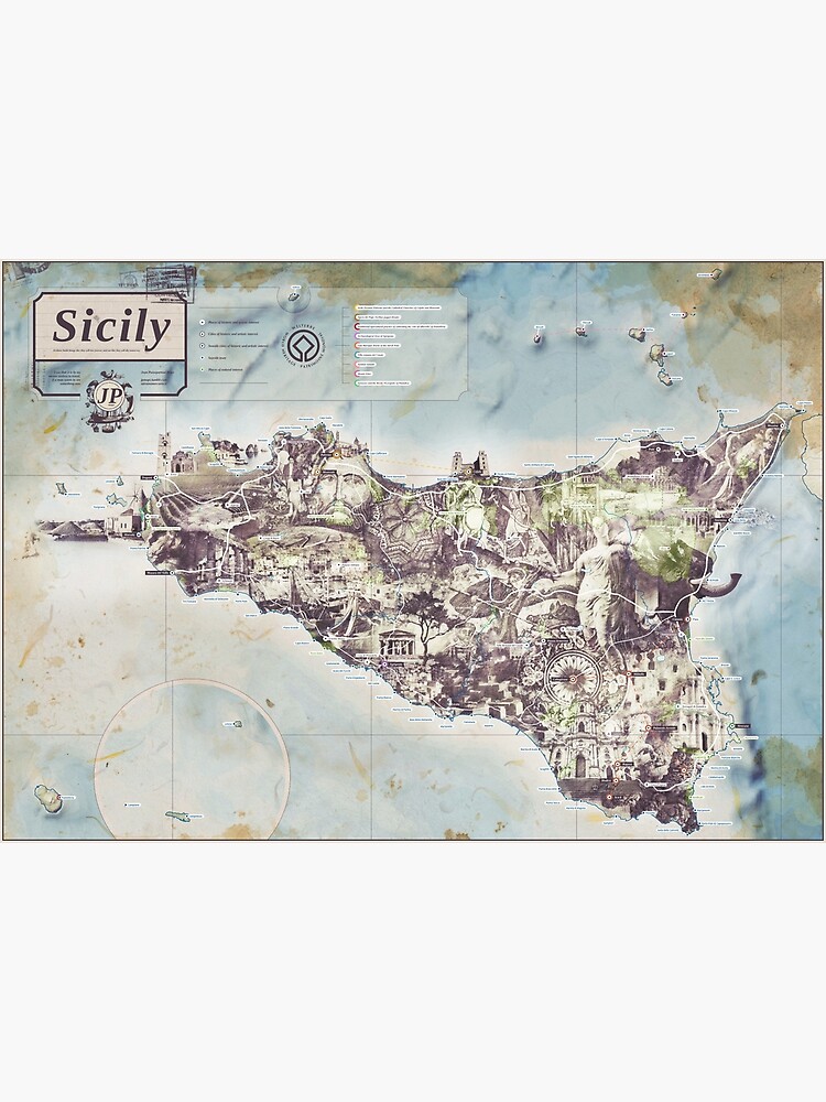 Sicily - Jean Passepartout Maps by gotoandplay