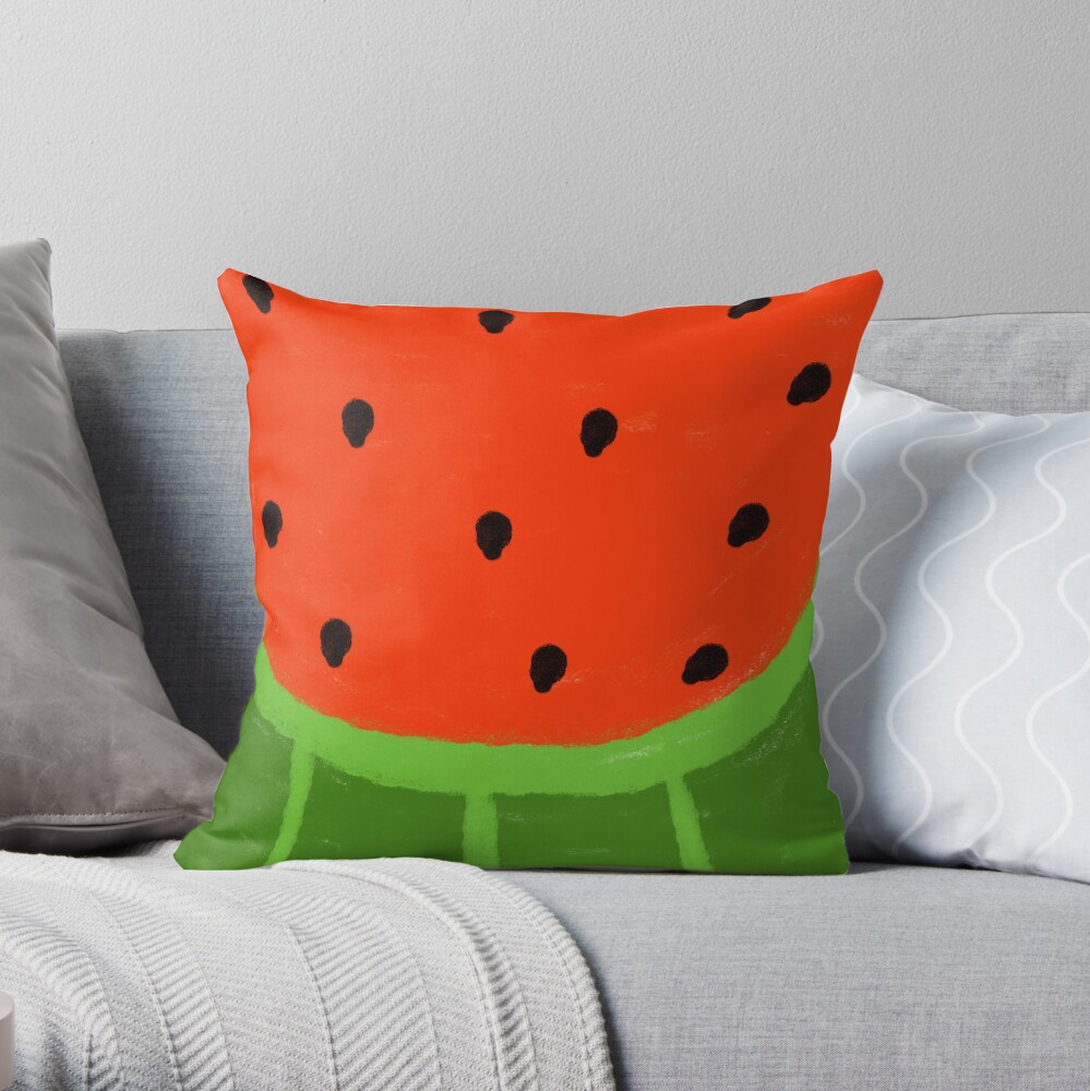 Watermelon Sliced Throw Pillow