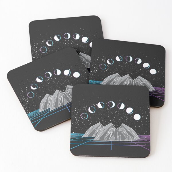 Item preview, Wire Frame Moon Mountains  designed and sold by savesarah.