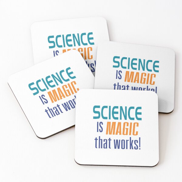 Item preview, 'Science Is Magic That Works!' (White) designed and sold by The Button Gal.