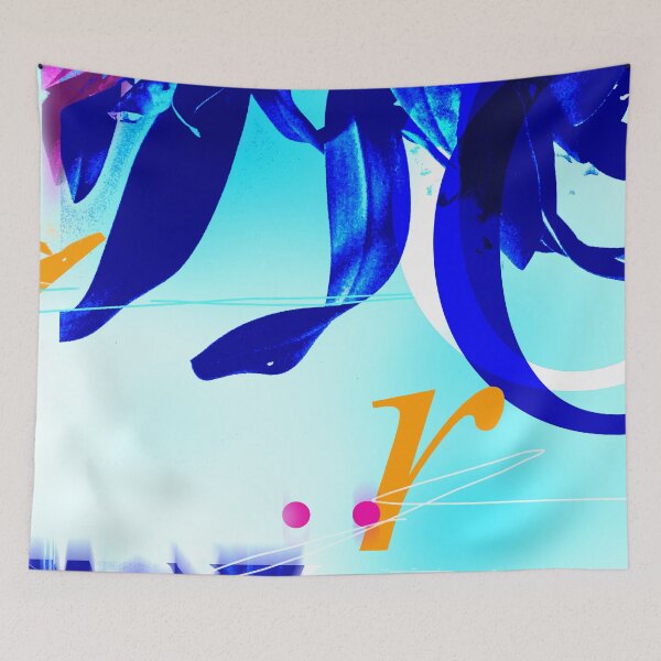 Item preview, Calming Blue Orchid Abstract designed and sold by ZebEddy.