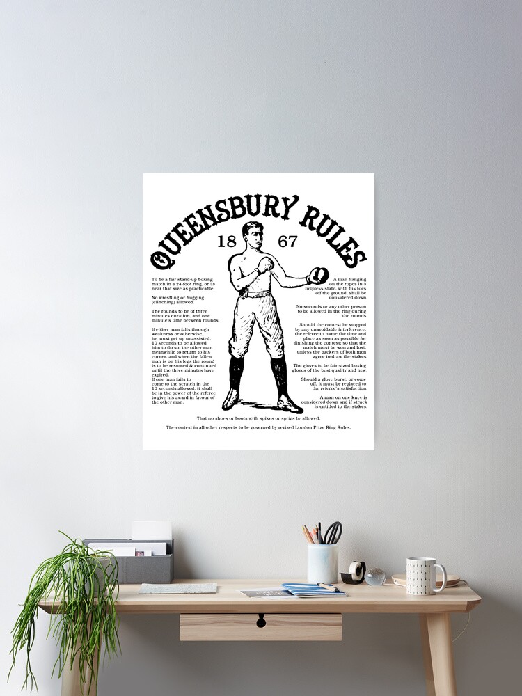 Queensbury Rules Poster
