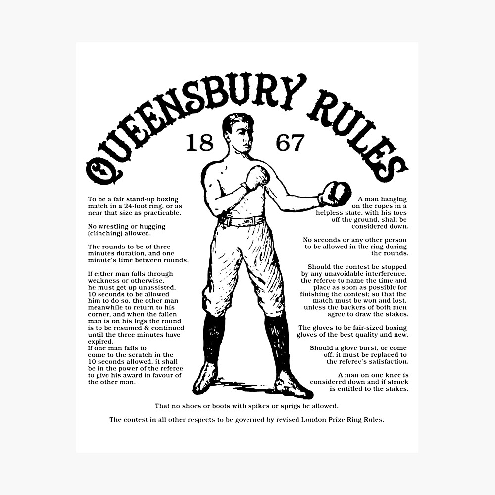Queensbury Rules Poster