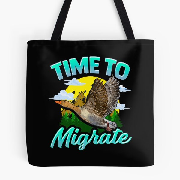 Item preview, Time To Migrate Goose Bird Migration Pun designed and sold by perfectpresents.