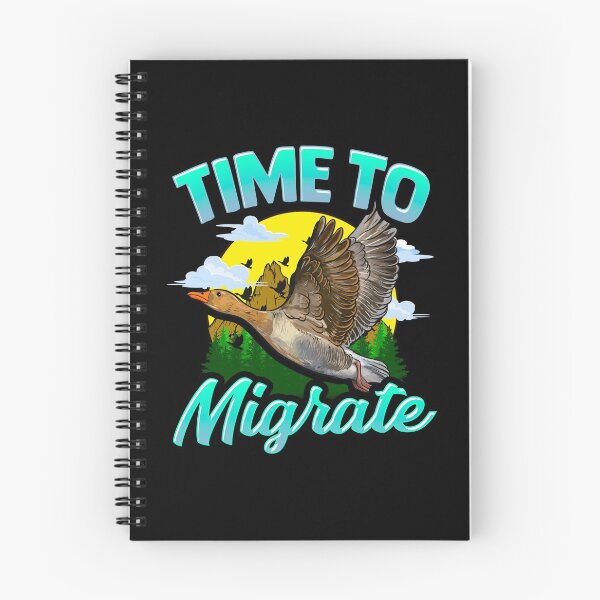 Item preview, Time To Migrate Goose Bird Migration Pun designed and sold by perfectpresents.