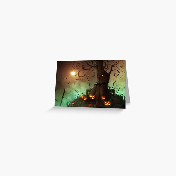 Halloween Hill Greeting Card
