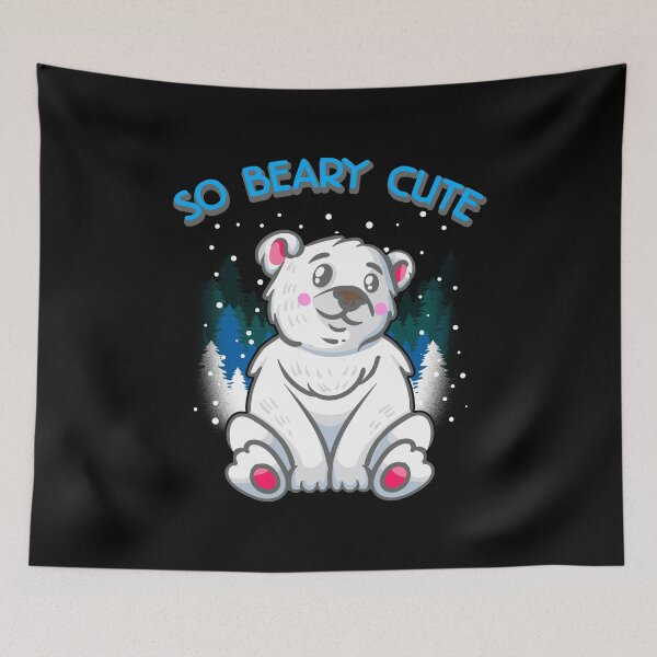 Item preview, So Beary Cute Adorable Polar Bear Cub Pun designed and sold by perfectpresents.