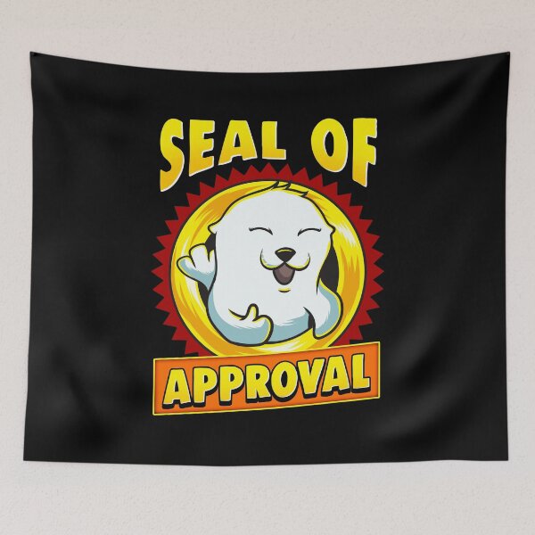Item preview, Cute & Funny Seal Of Approval Baby Seal Cub Pun designed and sold by perfectpresents.