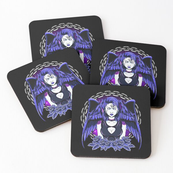 Item preview, Awesome Gothic Angel Girl Wings & Flowers designed and sold by perfectpresents.