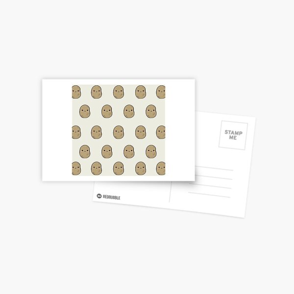 Kawaii Potato with glasses Postcard for Sale by HI-design