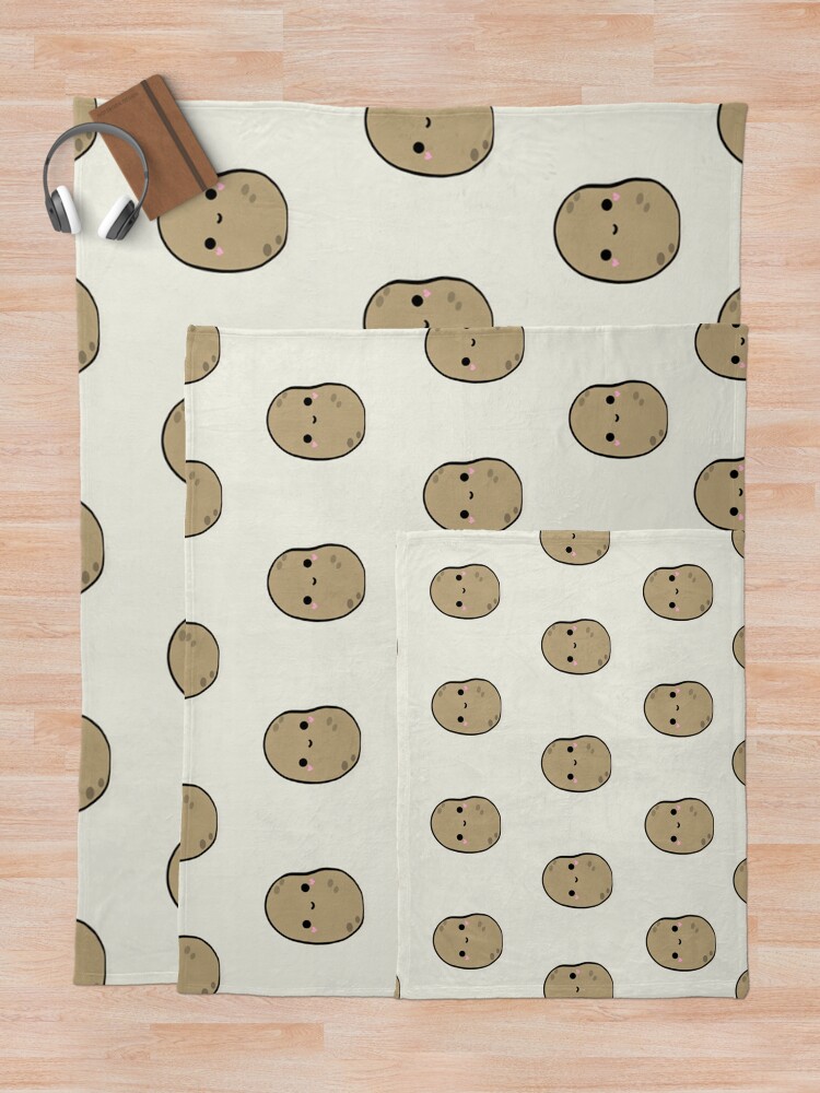 "Cute Potatoes" Throw Blanket for Sale by ArtsyBrooke Redbubble