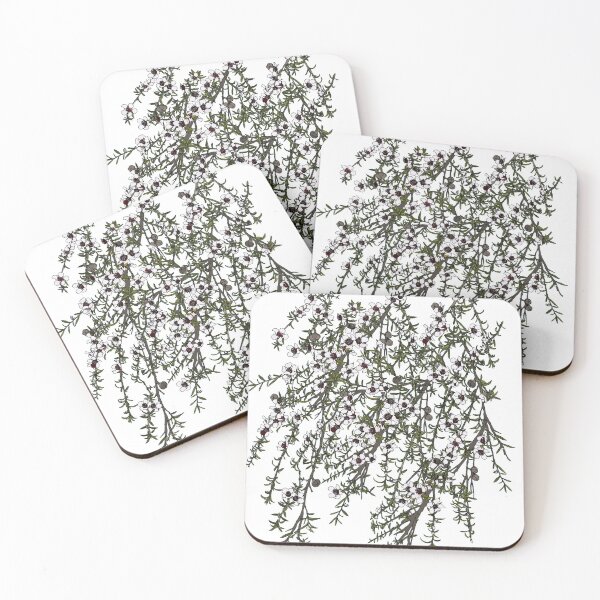 Item preview, Mānuka bush - white flowers designed and sold by CopperCatkin.