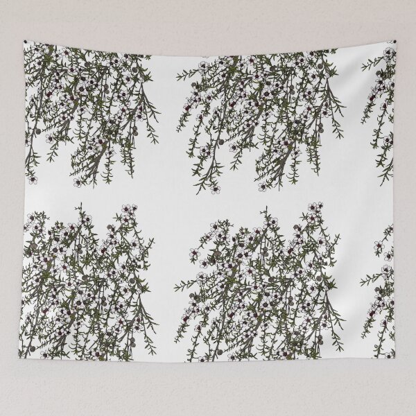 Item preview, Mānuka bush - white flowers designed and sold by CopperCatkin.