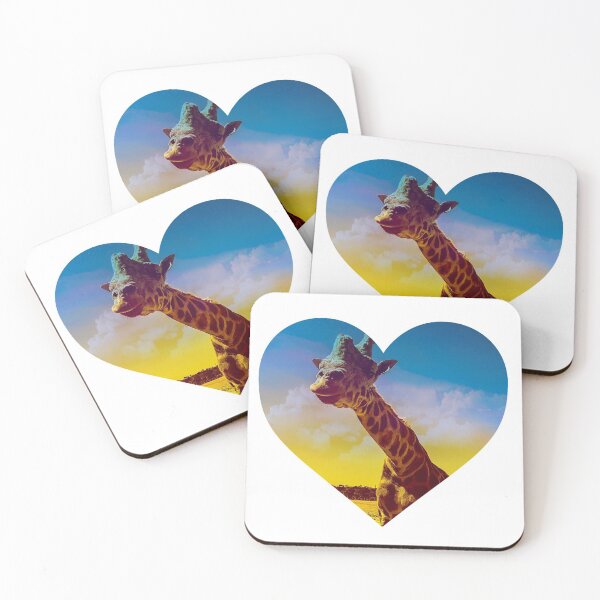 Item preview, Friendly Giraffe Heart designed and sold by LukeRosenberg.