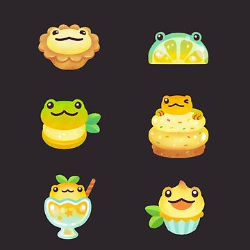 Artwork thumbnail, Sweet Lemon frog - dark by pikaole