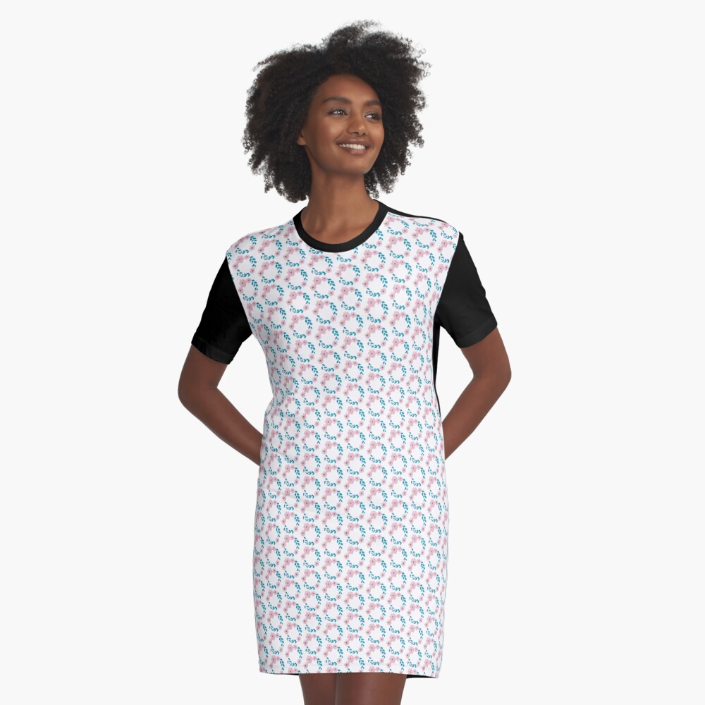Item preview, Graphic T-Shirt Dress designed and sold by vectormarketnet.