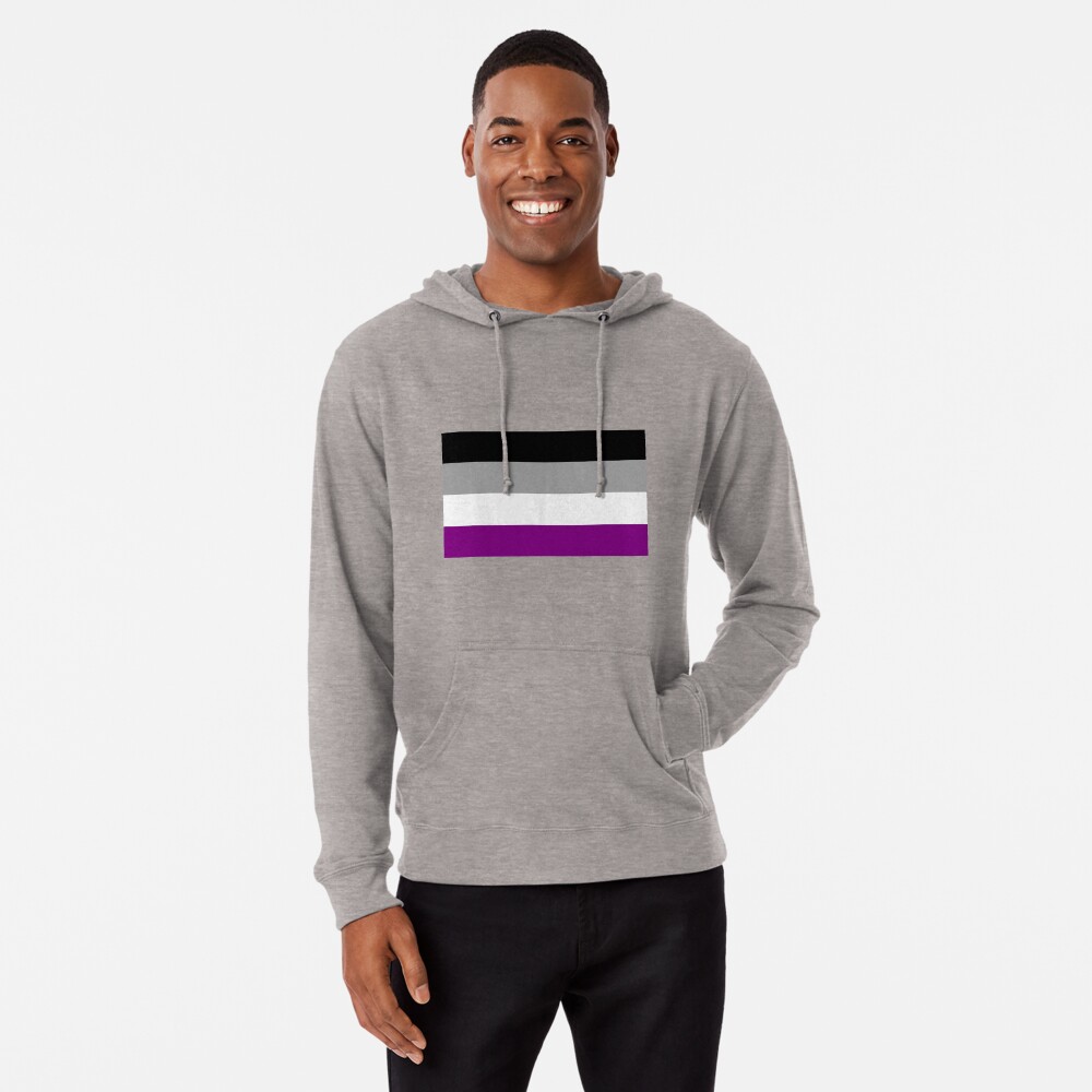 Asexual Pride Flag Lightweight Hoodie For Sale By Codytheclod Redbubble 2390