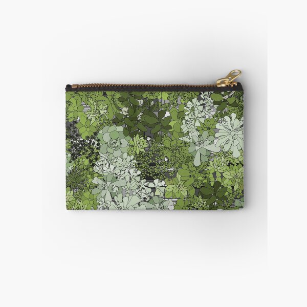 Item preview, Succulents on grey plaid designed and sold by CopperCatkin.