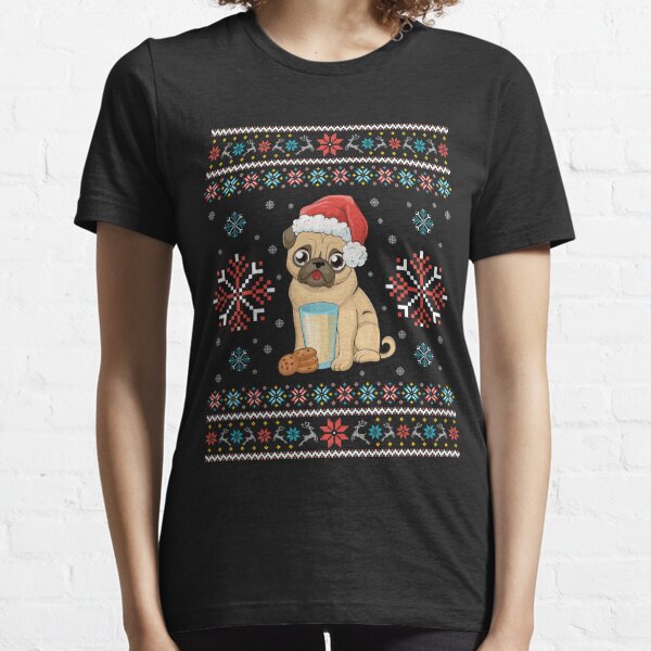 Pug Christmas Pug Funny Christmas shirt Pug Sweater PUG Longsleeve Family Funny Pug Ugly Christmas White Long Sleeve and T-shirt Kleding Unisex kinderkleding Sweaters 