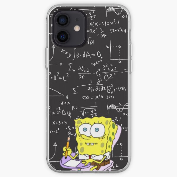 Spongebob having problems with math iPhone Soft Case