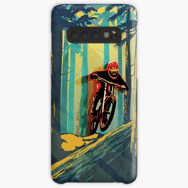 Forest log mountain bike ghost jumper Samsung Galaxy Snap Case