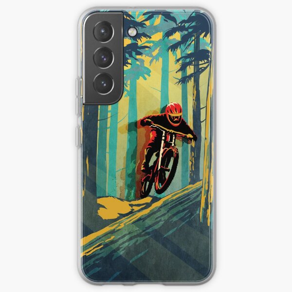 Forest log mountain bike ghost jumper Samsung Galaxy Soft Case